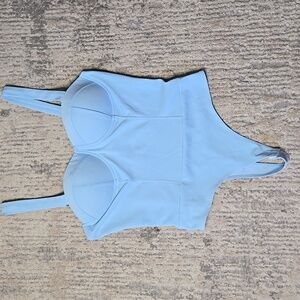 Womans Large Haute Monde Light Blue Women's Bodysuit Festive Going Out Corset